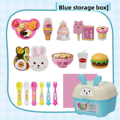 Pudding Feeding Toy Set with Storage Box